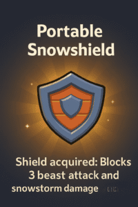 Snowshield in snowbusters event
