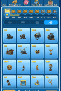 Item Collection, Fish Tournament