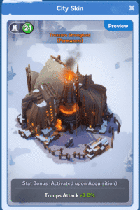 Treasure Stronghold city Skin