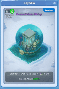 Dream of Atlantis City Skin