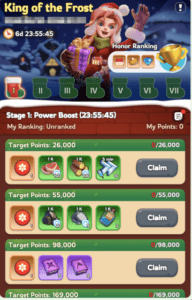 King of the Frost in christmas event